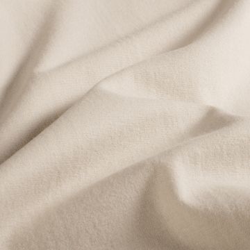Flanel 2 zijdig geruwd licht beige