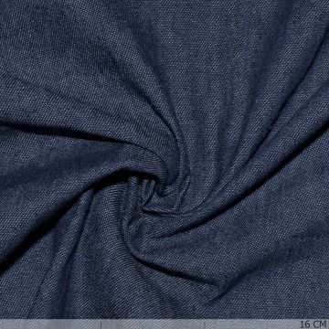 Voorgewassen Denim Middle Weight Dark Blue