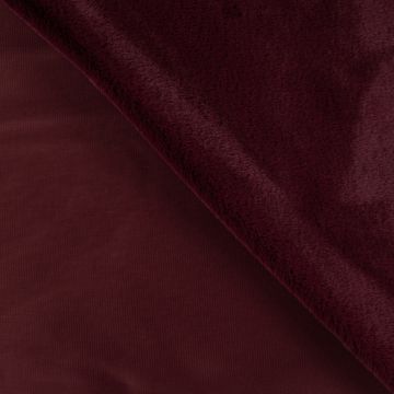 Soepele stretch bont - Flex Fur bordeaux