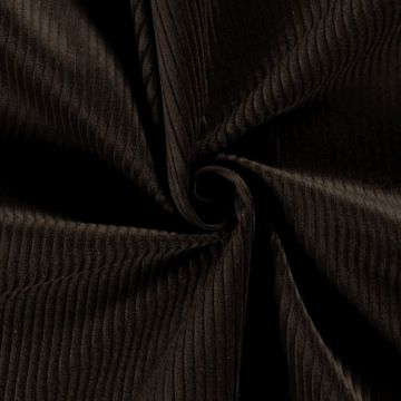 Cotton Rib Donker Bruin