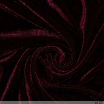 Plain Fluweel Bordeaux