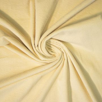 Corduroy Stretch Washed pastel geel