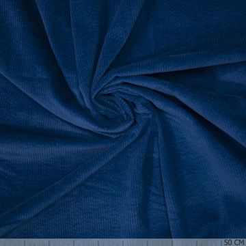 Corduroy Stretch Washed donkerkobalt