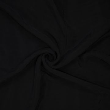 Cupro rayon uni zwart