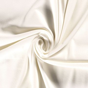 Rib tricot katoen ecru