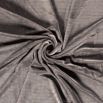 Rib velvet stretch licht grijs