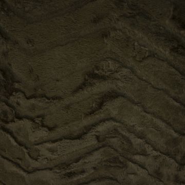 Imitatie bont zigzag mosgroen