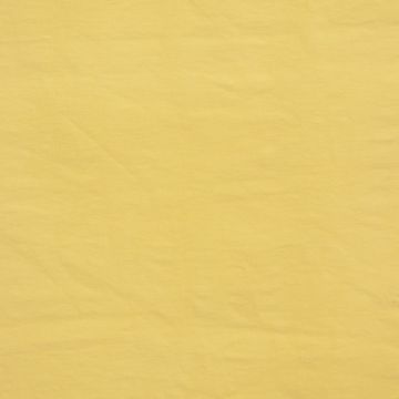 Stretch poplin washed licht geel