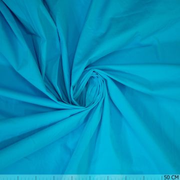 Stretch poplin washed aqua