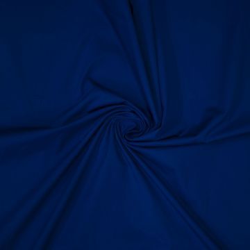 Stretch poplin washed kobalt