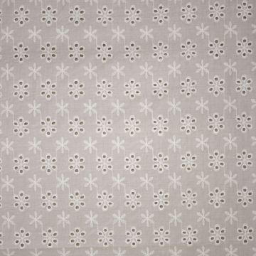 Broderie gebroken wit Snowflake