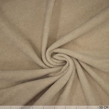 Bouclé melange mantel lichtbeige