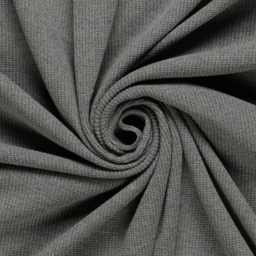 Knitted katoen grijs melange
