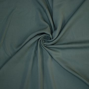 Viscose twill uni donker mint