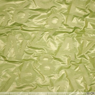 Metallic alfabet gewatteerd lime