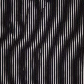 Cupro viscose witte strepen op marine