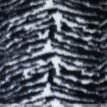 Gebreide flausch zebra