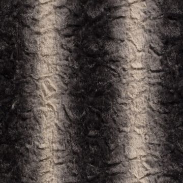 Imitatie bont streep zwart-beige