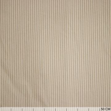 Cotton naturel streepje 3mm beige