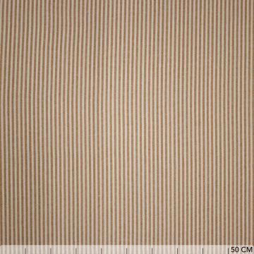 Cotton naturel streepje 3mm camel
