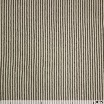 Cotton naturel streepje 3mm khaki