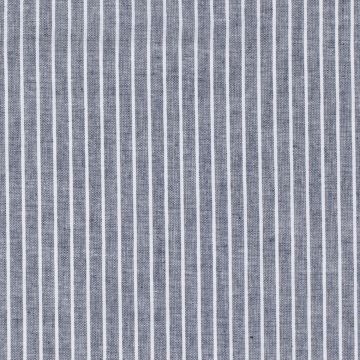 Linnen katoen streep donkerblauw