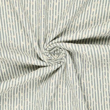 Crinkle Celine Flower Embroidery blauw