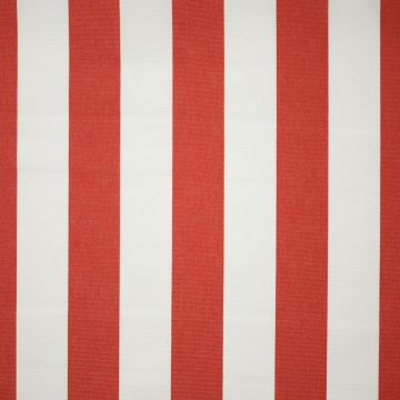 Outdoor canvas streep stof rood
