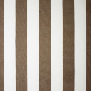 Outdoor canvas streep stof bruin