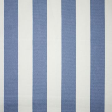 Outdoor canvas streep stof staalblauw