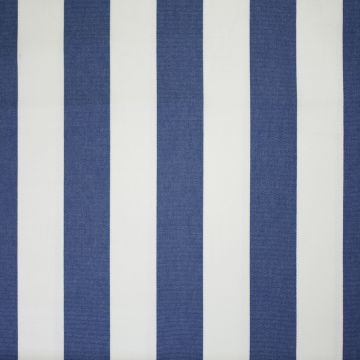 Outdoor canvas streep stof blauw