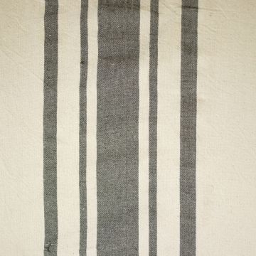 Cotton naturel brede streep kaki