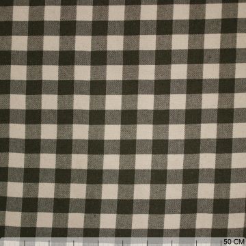 Cotton naturel brabants bont 25mm khaki