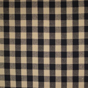 Cotton naturel Brabants bont 25mm zwart 