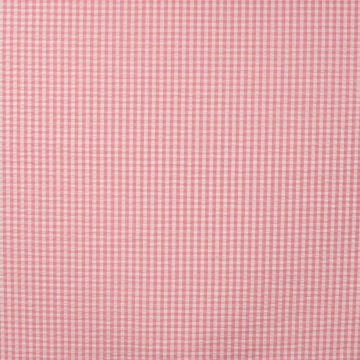 Seersucker ruitje Roze