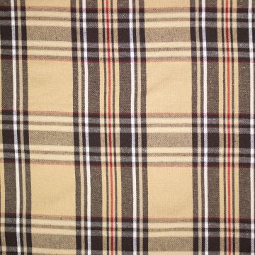 Cotton naturel Stewart Ruit Camel