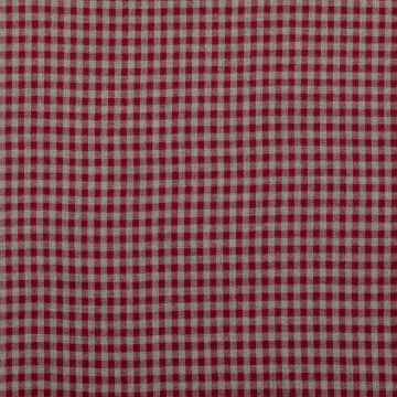 Flanel stof bedrukt Ruitje warm rood