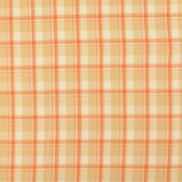 Flanel stof Geweven Ruitje oranje