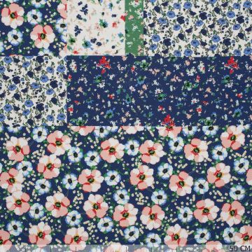 Bubble Chiffon Flowers in Block