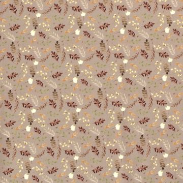Tricot digi print mini takjes taupe