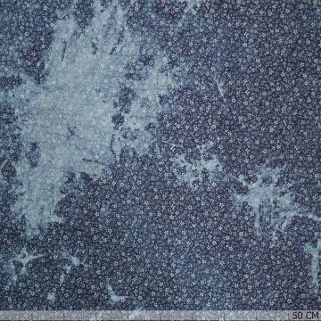 Crinkle spots bloemen all-over