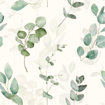 Raincoat print eucalyptus