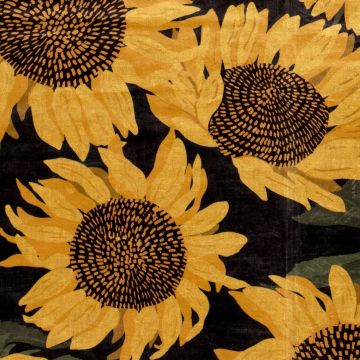 Velours zonnenbloemen