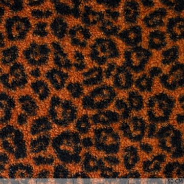 Borg Bouclé panterprint brique
