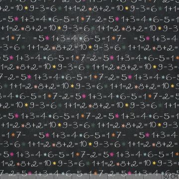 Chalkboard Numbers Noir