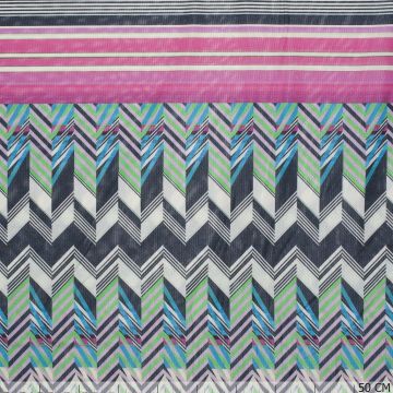 Viscose Tricot Zig Zag Multi