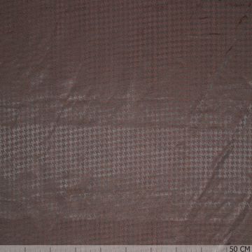 Jacquard voering pied de poule bruin