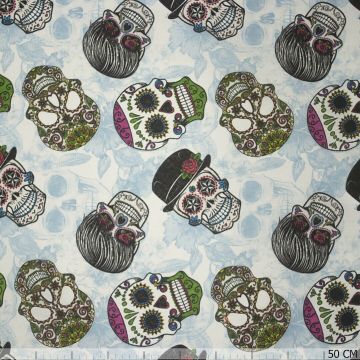 Ottoman happy skulls