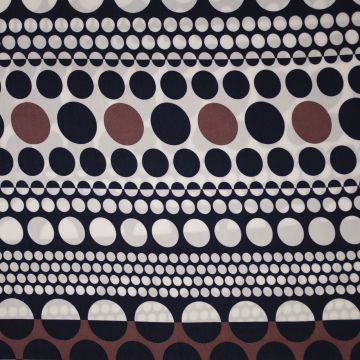 Viscose bolletjes marine-rood