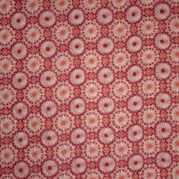 Cotton voile roze mandalas